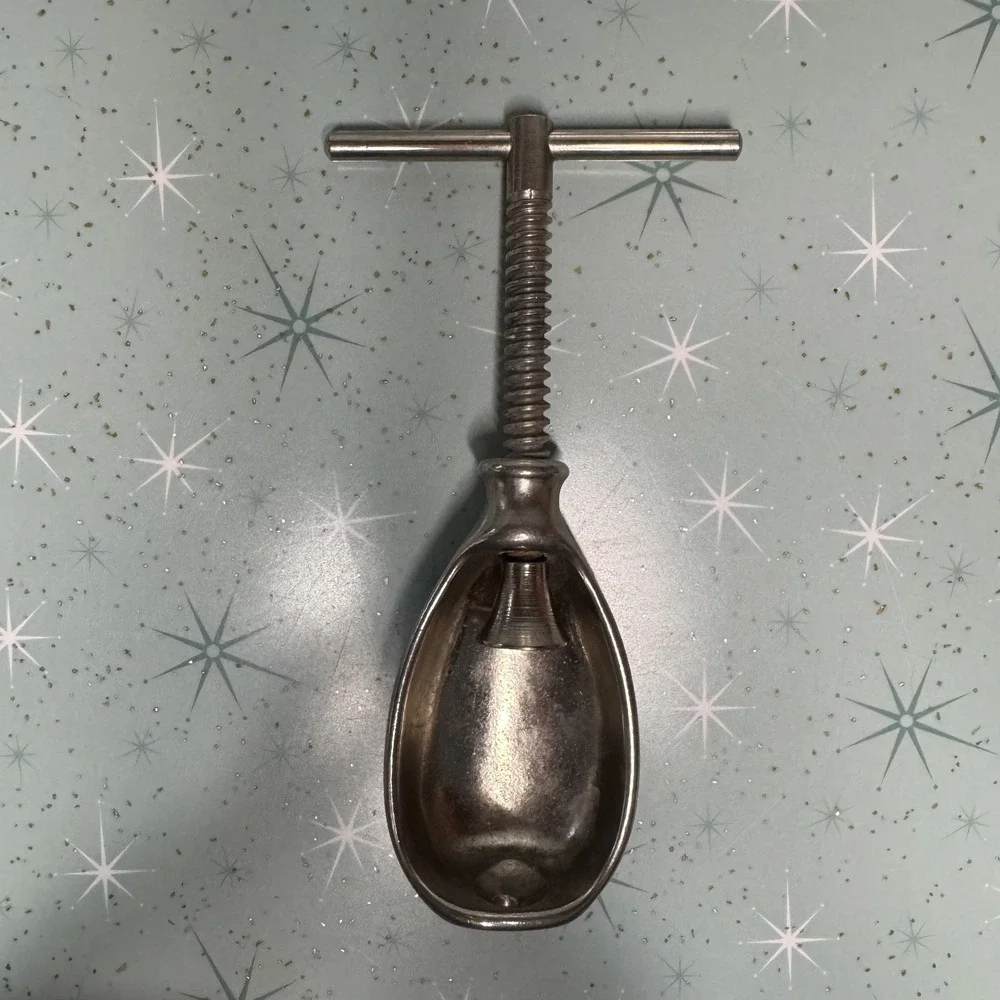 Vintage 1940s HMQ‎ Metal Nutcracker & Wood Handle Nutcracker Set Kitchen Tools